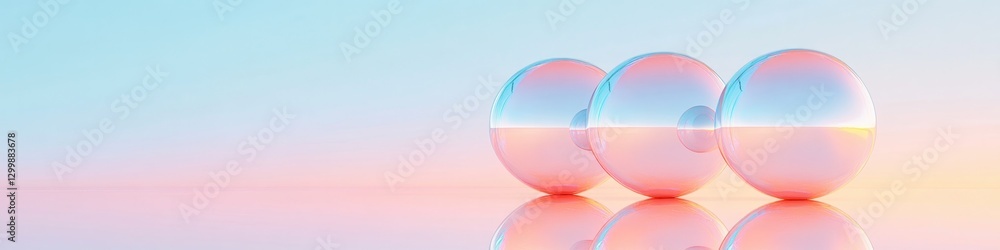 clean modern interpretation of cloning showcasing sequence of perfectly aligned identical spheres with subtle reflections clean modern interpretation of cloning showcasing sequence of perfectly aligned identical spheres with subtle reflections