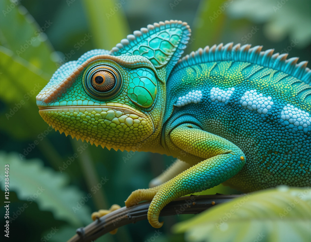 Fototapeta premium Masters of Camouflage: The Beauty and Mystery of Chameleons