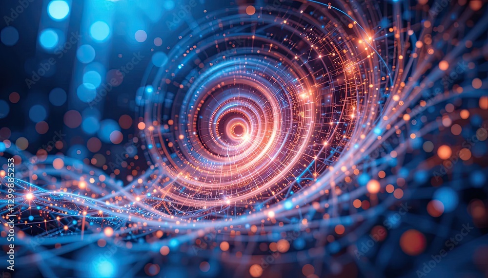 Dynamic swirl patterns in the digital realm Dynamic swirl patterns in the digital realm
