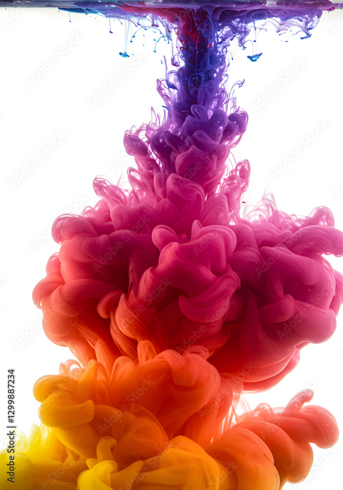 Obraz premium [Generative AI] 물속의 잉크