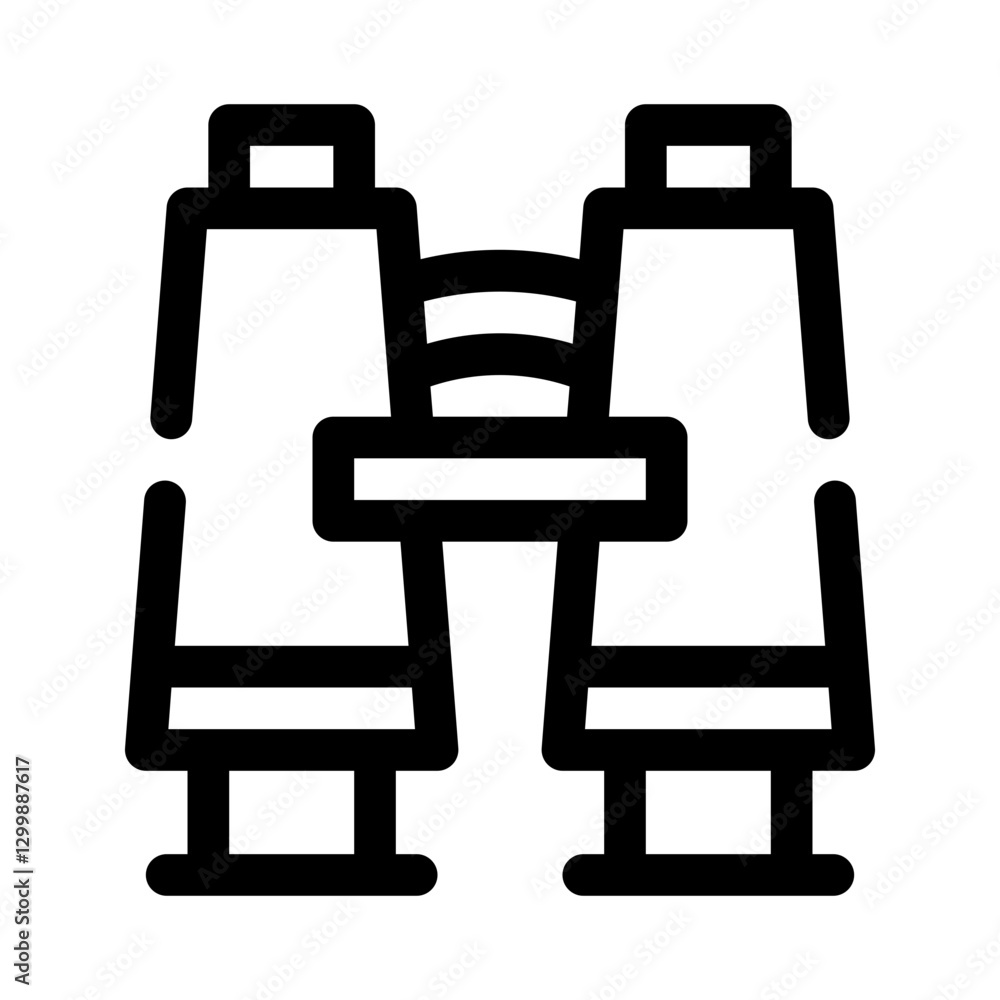 Binoculars for Wildlife Watching line icon Binoculars for Wildlife Watching line icon