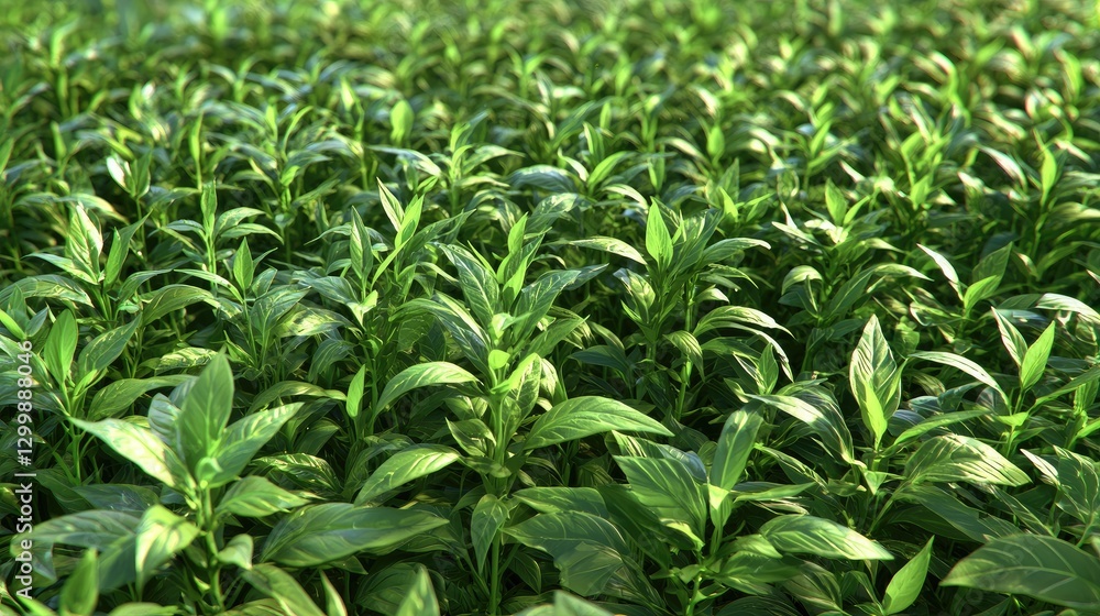 Lush green field, sunlight, plant growth, agriculture, background, nature, healthy, vibrant, for website or ad Lush green field, sunlight, plant growth, agriculture, background, nature, healthy, vibrant, for website or ad