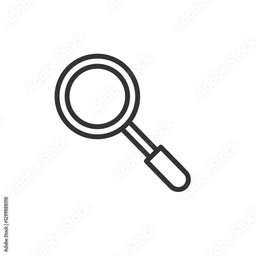 magnifying glass icon isolated on white