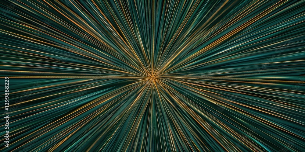 Abstract teal gold burst light speed motion background Abstract teal gold burst light speed motion background