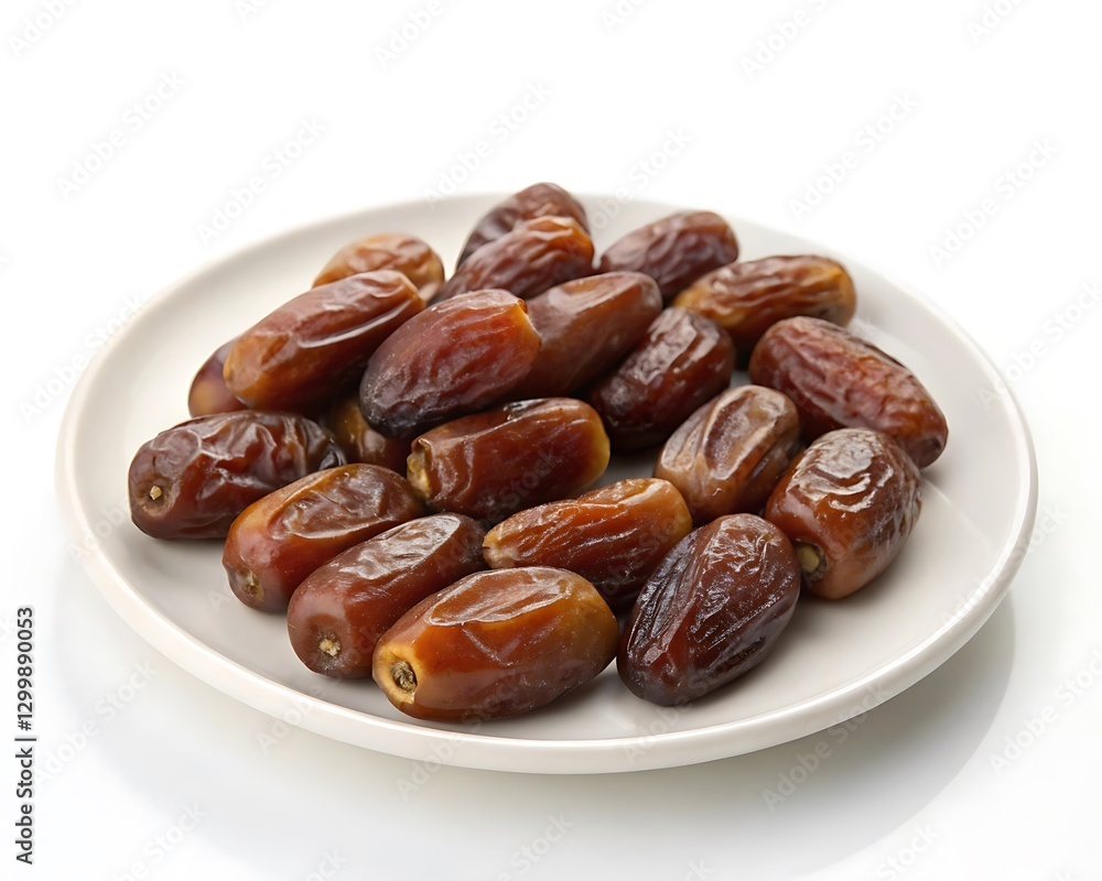 Delicious Medjool Dates on a Plate - Healthy and Nutritious Snack Delicious Medjool Dates on a Plate - Healthy and Nutritious Snack