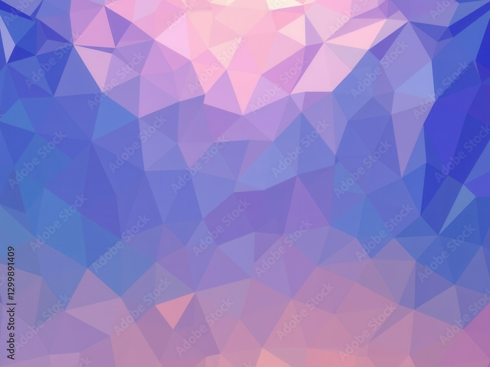 Obraz premium Abstract Purple Pink Blue Geometric Low Poly Background