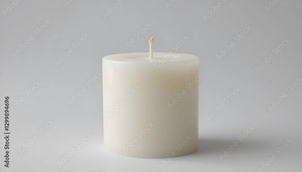 Elegant White Candle for Ambient Lighting Elegant White Candle for Ambient Lighting