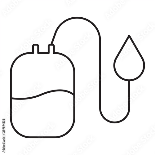 Blood donors icon outline vector