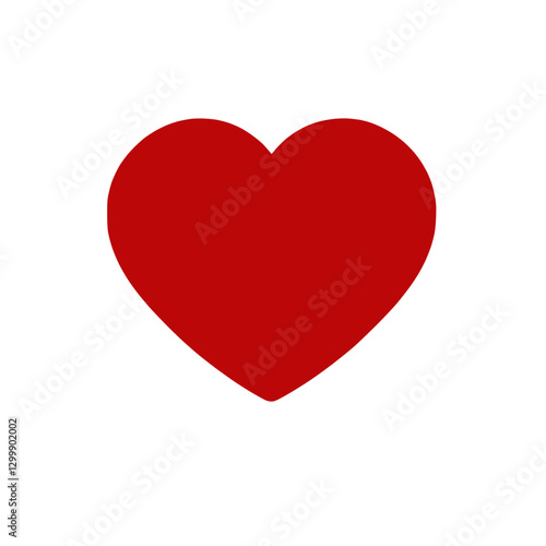 Red heart icon symbolizing love and affection on a transparent background Free Download Red heart icon symbolizing love and affection on a transparent background - GFXLoad