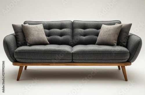 a couch with pillows and pillows on it