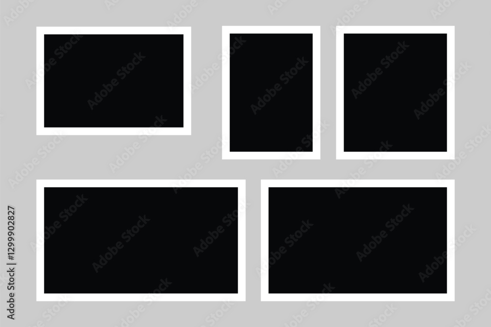 Set of Polaroid photo frame mockup. empty photo frame set. different style empty photo frames . eps 888. Set of Polaroid photo frame mockup. empty photo frame set. different style empty photo frames . eps 888.