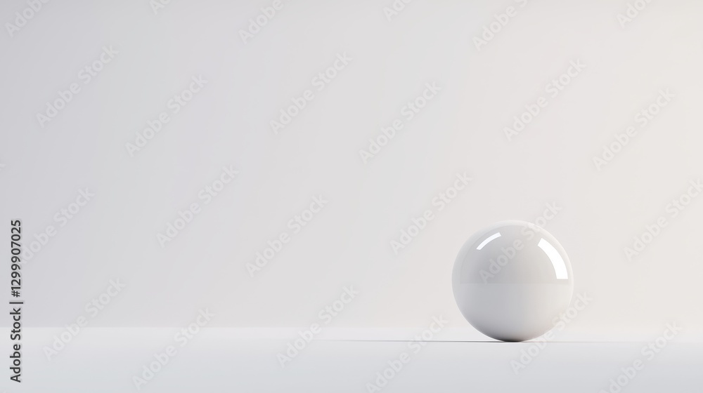Closeup of a single white ball on bright white background Closeup of a single white ball on bright white background