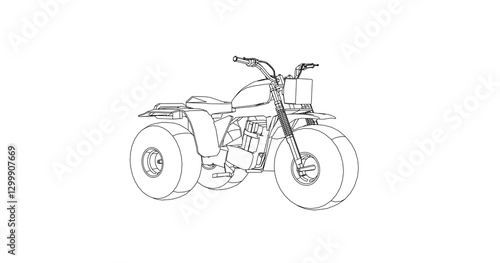 bicycle isolated on white background