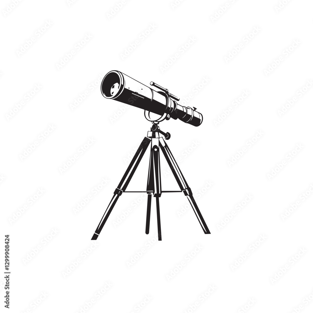 telescope on tripod telescope on tripod