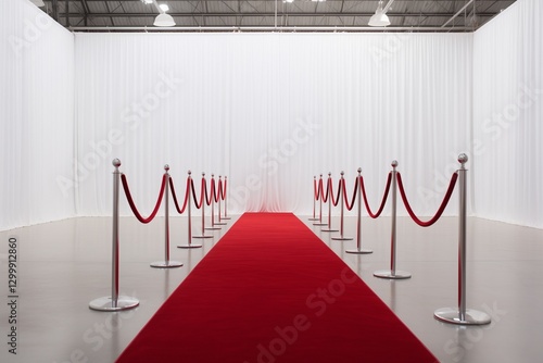 A long red carpet, often associated with events like movie premieres and award ceremonies.