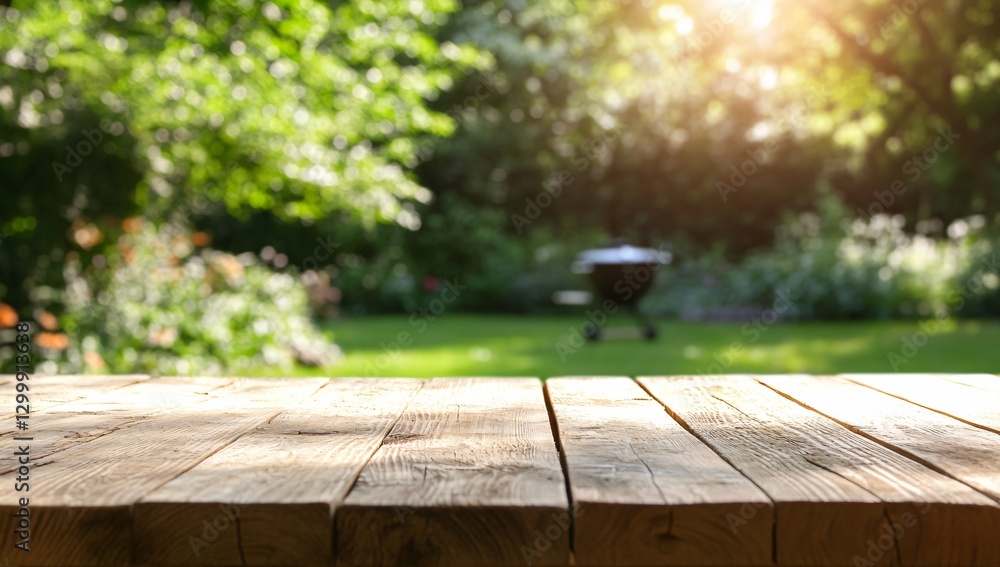 Backyard picnic wooden table Backyard picnic wooden table