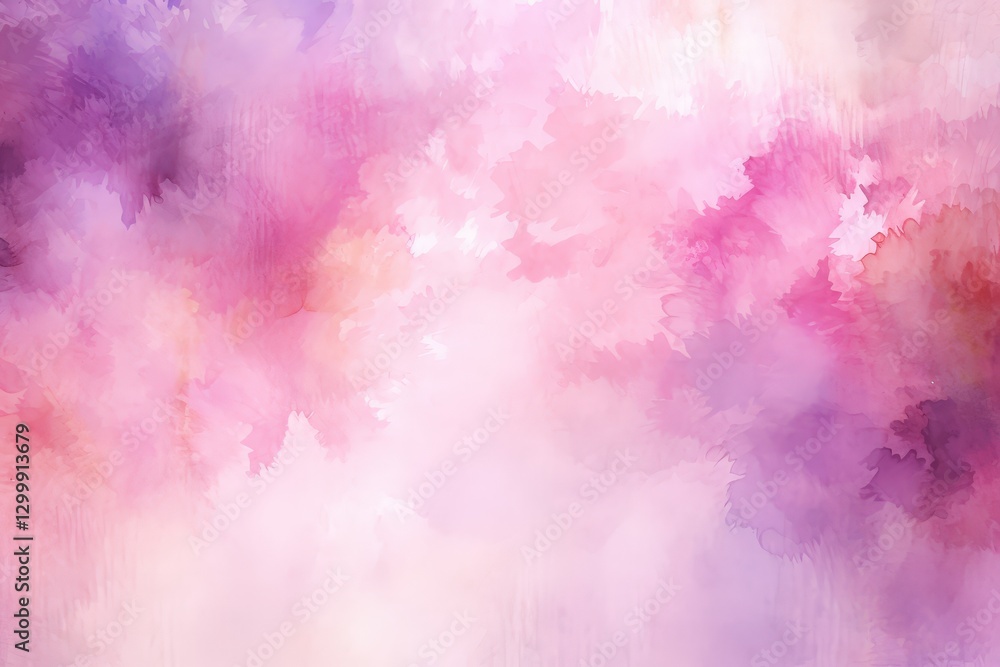 Fototapeta premium Abstract watercolor texture background with pink, purple and white gradient shades for web design
