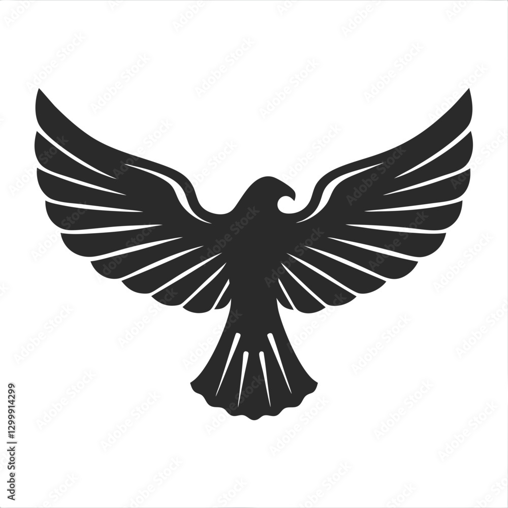 Fototapeta premium Eagle Silhouette vector illustration