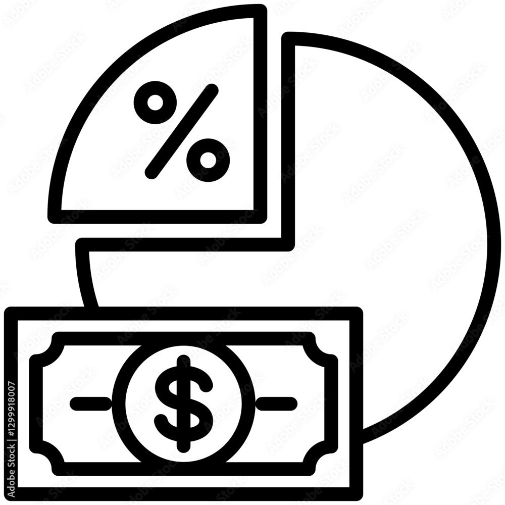 Profit Margin Icon Profit Margin Icon