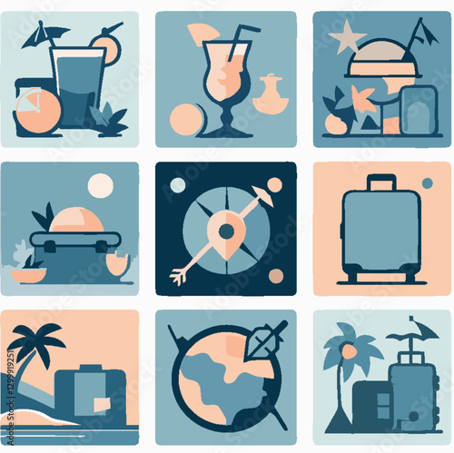53.eps"Icons are simple, visually engaging symbols used to represent concepts, tools, or functions in a concise and easily recognizable format. They are widely used across digital platforms, applicati