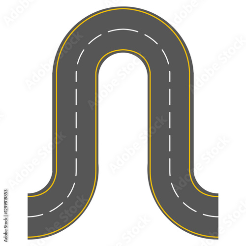 Set of vector road illustration