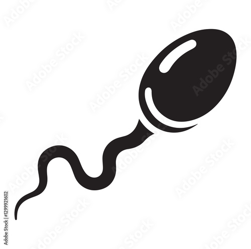 Sperm Spermatozoa vector logo icon illustration design