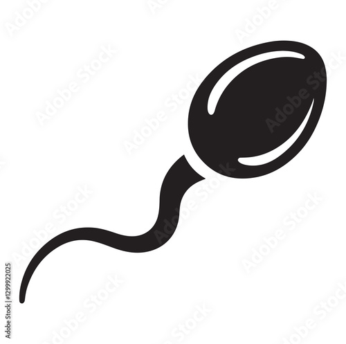 Sperm Spermatozoa vector logo icon illustration design