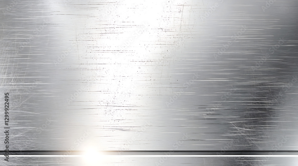 Obraz premium A silver metal surface with a lot of scratches and dents. generated using AI