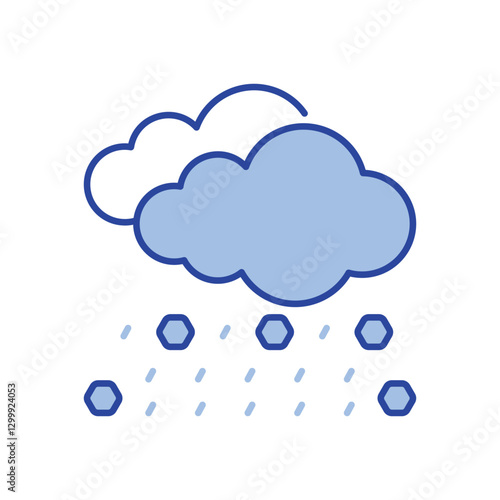 Hail Icon vector stock illustration