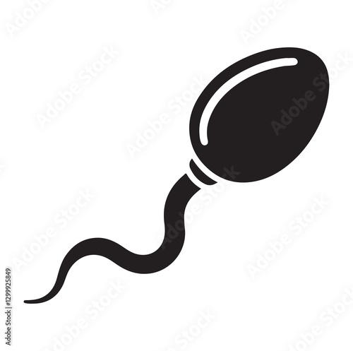 Sperm Spermatozoa vector logo icon illustration design