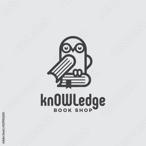 Book owl logo