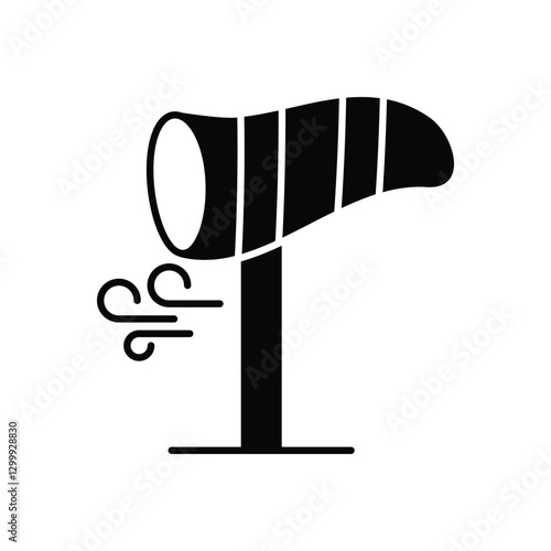 Windsock  Icon vector stock illustration