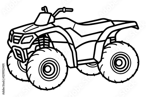 Atv Silhouette vector illustration