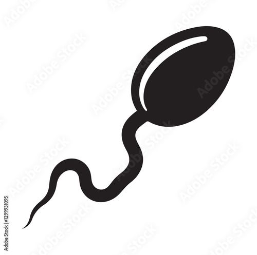Sperm Spermatozoa vector logo icon illustration design