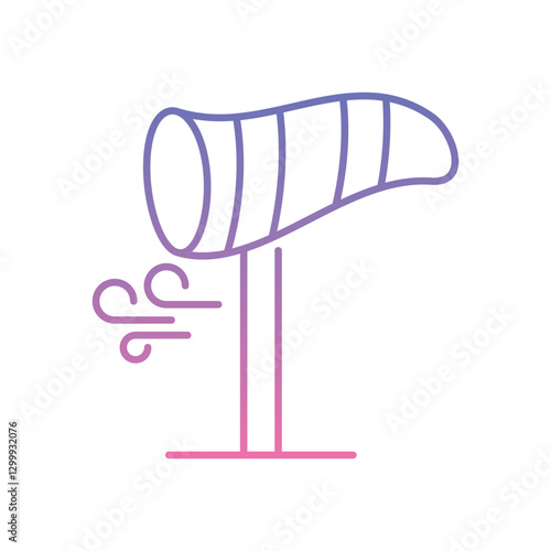 Windsock  Icon vector stock illustration