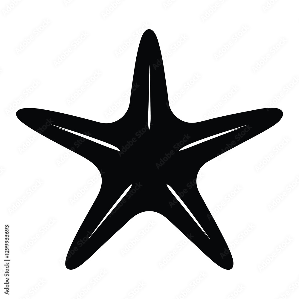 Starfish icon vector design isolated on white background Starfish icon vector design isolated on white background