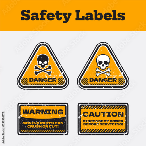 Safety Labels vector
