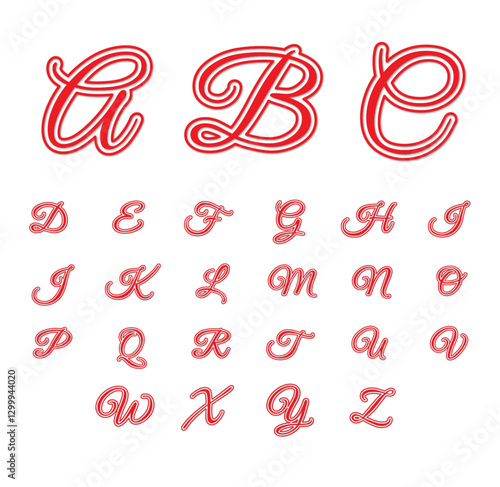 stylish alphabet in vector file