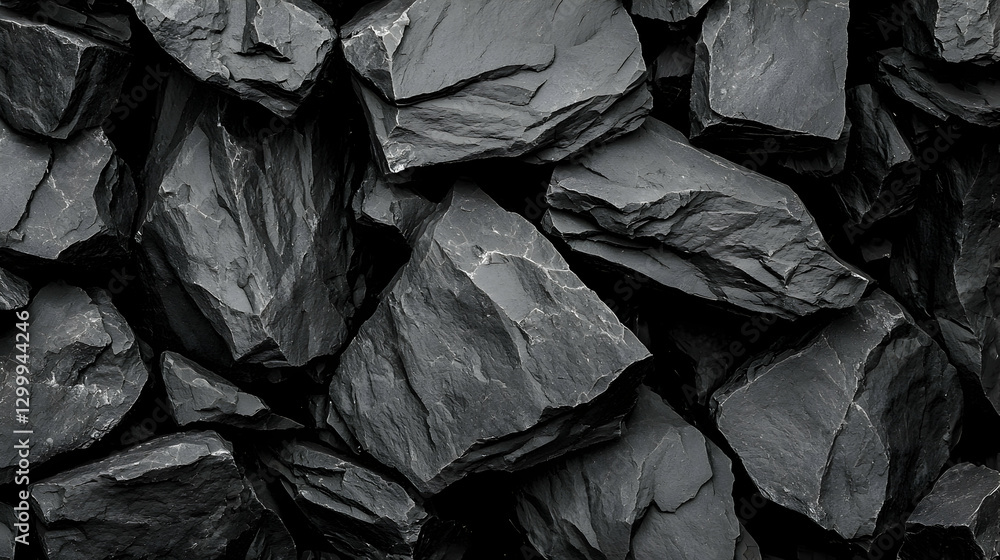Close Up Of A Pile Of Black Coal Showing Rough Textures And Dark Background Close Up Of A Pile Of Black Coal Showing Rough Textures And Dark Background
