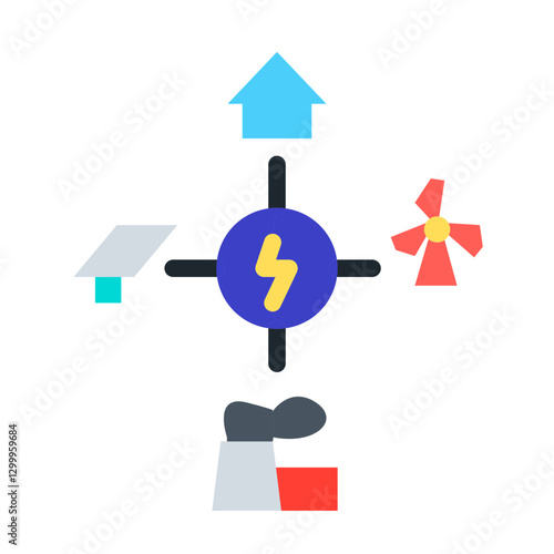 smart energy grid icon