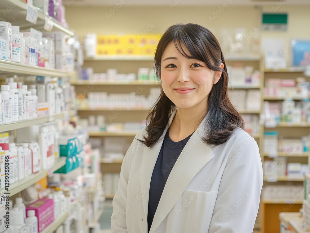 優しそうな薬剤師の30代女性 優しそうな薬剤師の30代女性