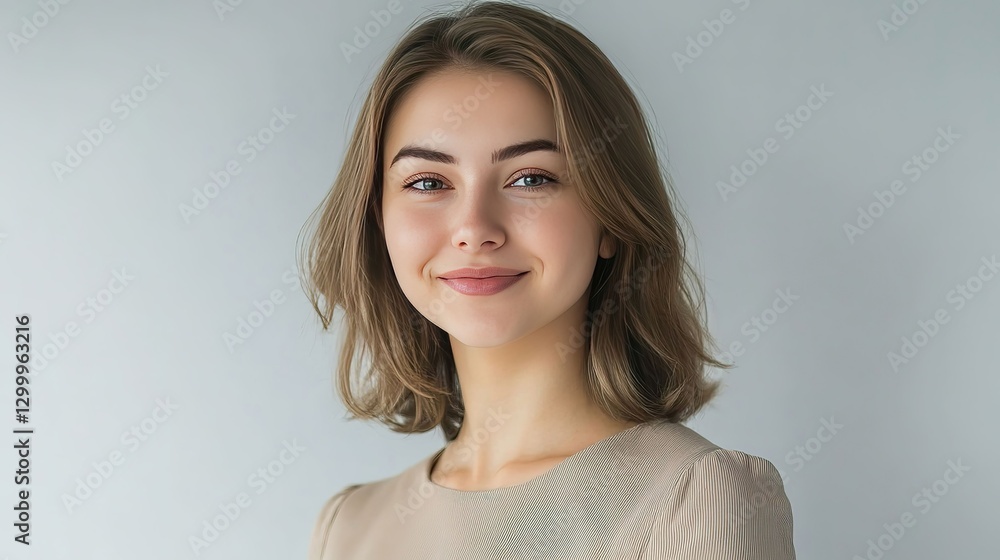 Confident businesswoman with a warm smile, embodying professionalism and success. Confident businesswoman with a warm smile, embodying professionalism and success.