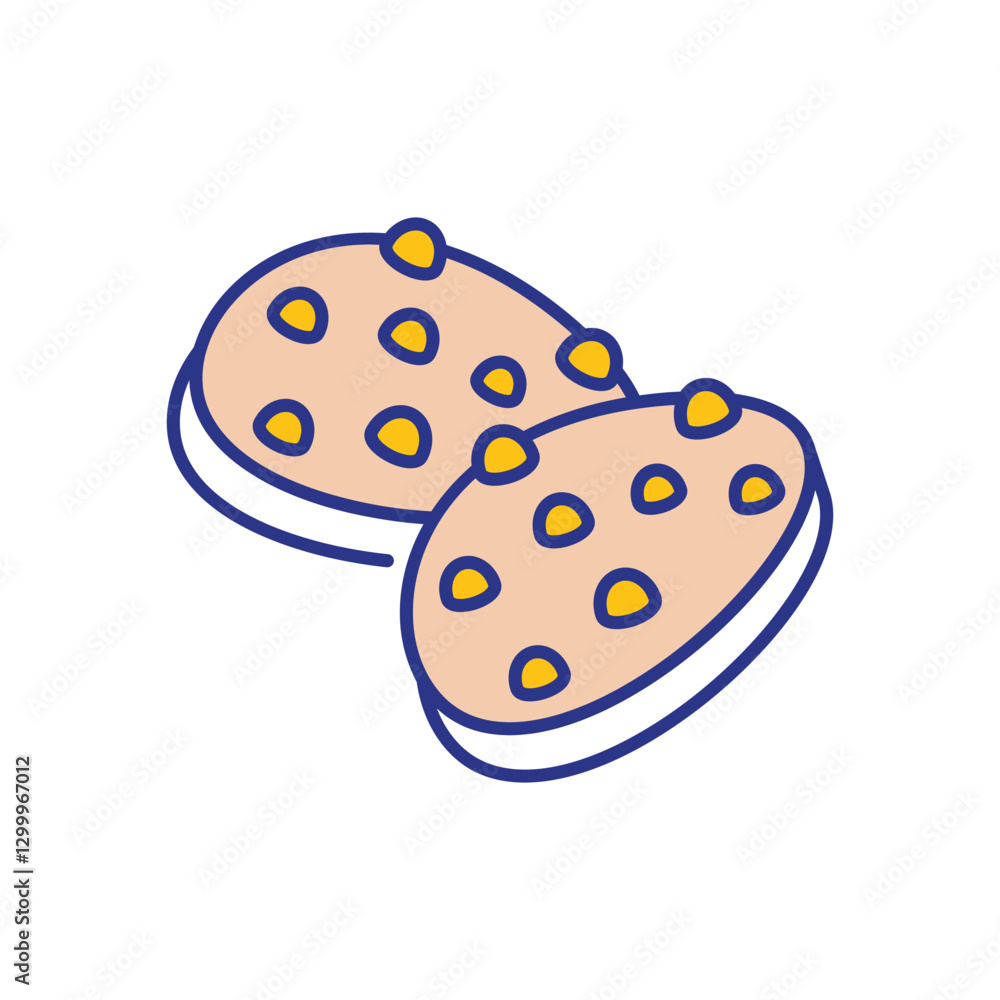 Cookie Icon vector stock illustration Cookie Icon vector stock illustration