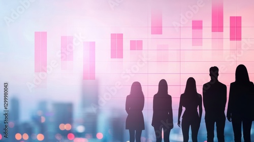 A group of individuals silhouetted against a whiteboard filled with charts and diagrams, reflecting a strategic planning session.