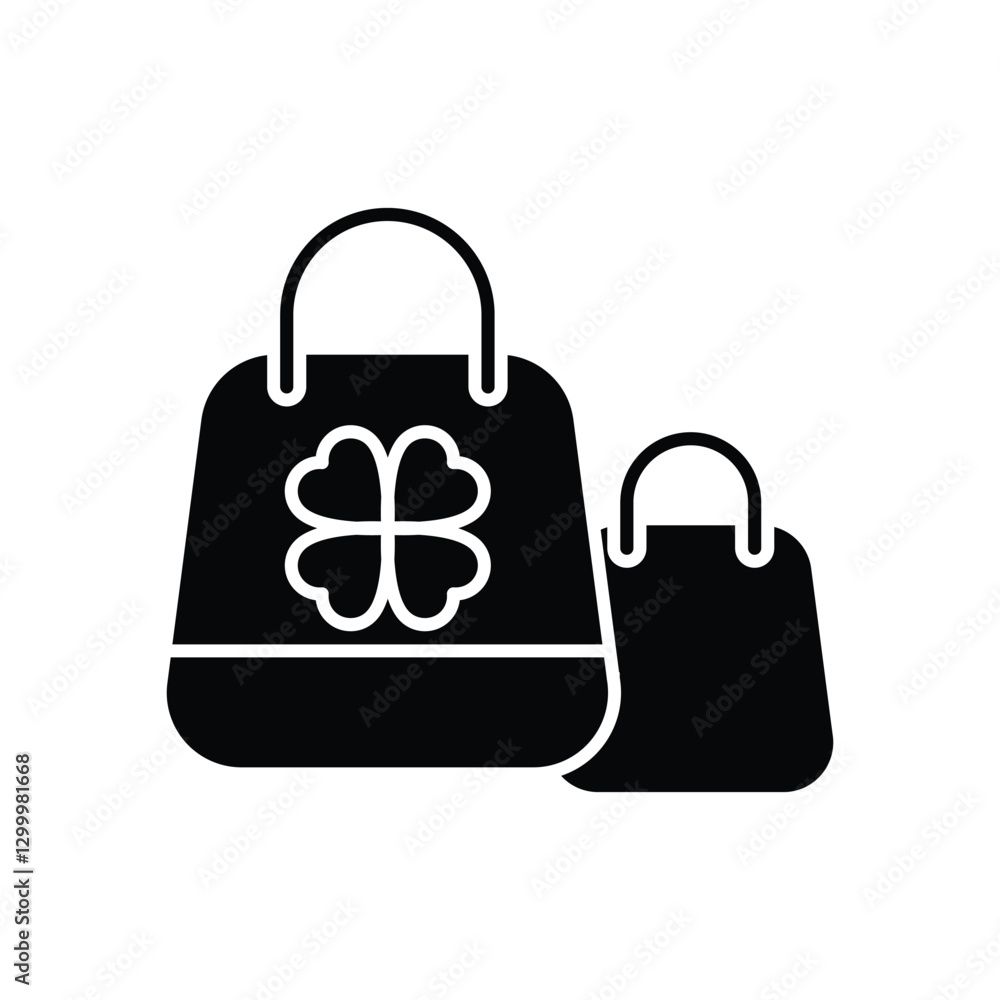 Shopping bag Icon vector stock illustration Shopping bag Icon vector stock illustration