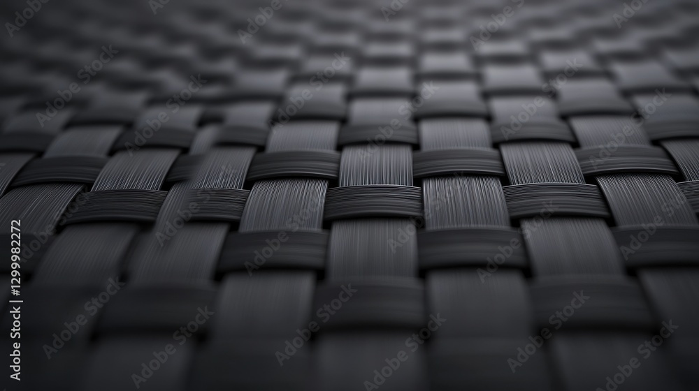 Close-Up of Textured Black Woven Material for Background Use Close-Up of Textured Black Woven Material for Background Use