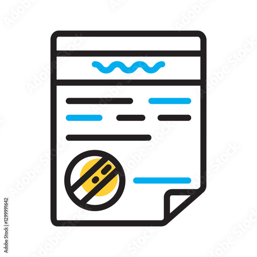 Vector multi color icon for Affidavit