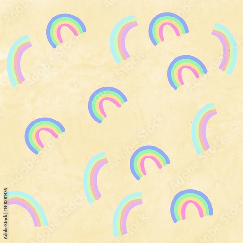 Cute rainbow background
