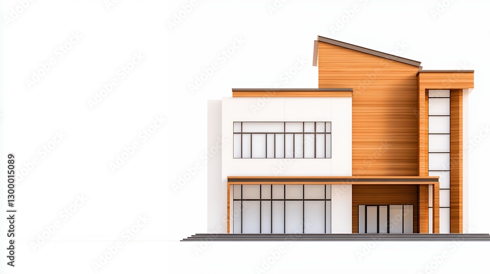Modern Contemporary Home Exterior Design Illustration Modern Contemporary Home Exterior Design Illustration