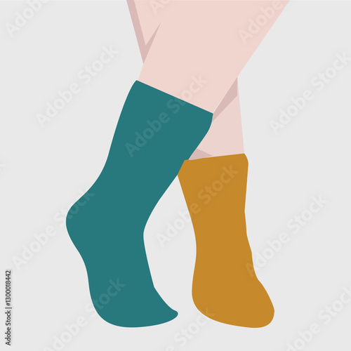 wearing socks. socks vector icon illustration.